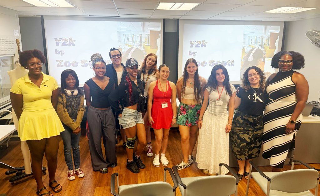 Fashion Design Pre-College students on Presentation Day