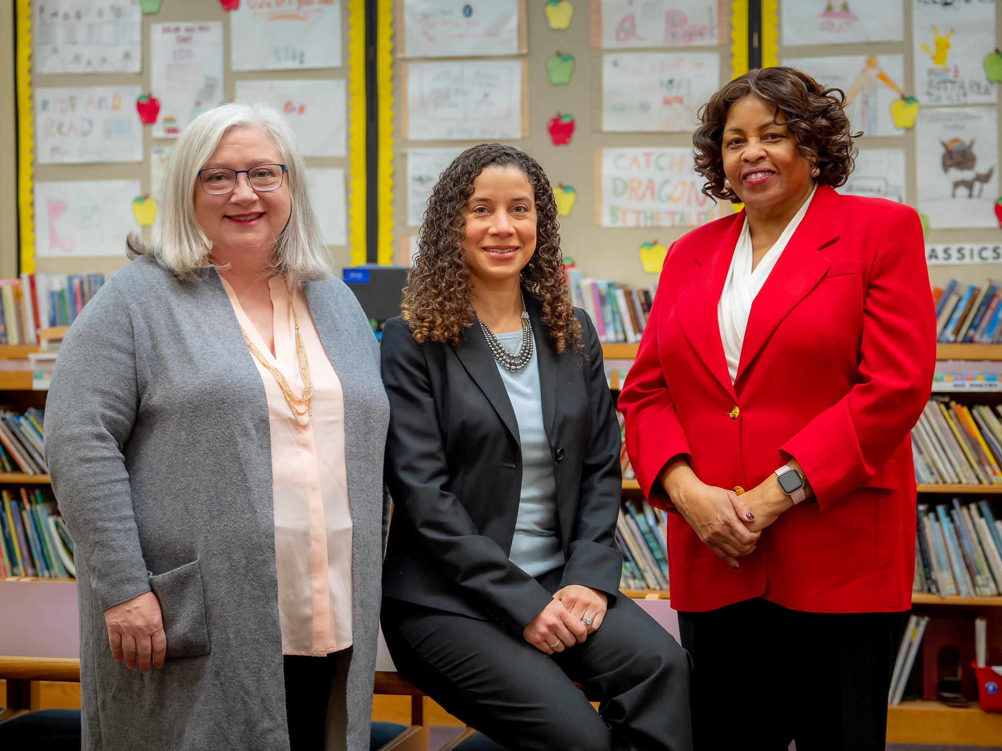 Caroline Murray, Rhena Jasey-Goodman, and Marilyn Davis