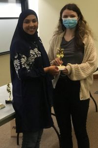 Best Mock Trial Team winner: (Pictured left to right) Nazish Naeem and Emily Perri (not pictured Marielina Halabi and Melissa Sammy)