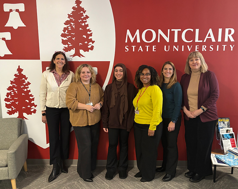 Hajar Ismailzada (third from left) with staff from the Office for Faculty Excellence.