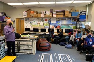 Computer Science Department chair Dr. Constantine Coutras remarks