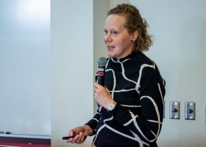 Mayor Deborah Mans speaking at the STEM Summit