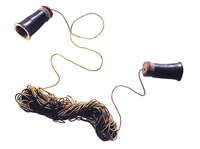 Photo of 1200 year old phone in Smithsonian museum.