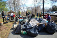 Photo of river clean up.