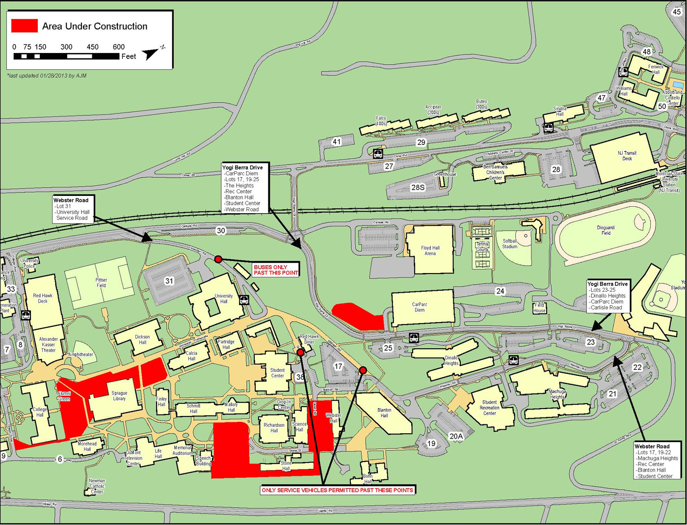 Construction Update For Week Of January 28 University Facilities