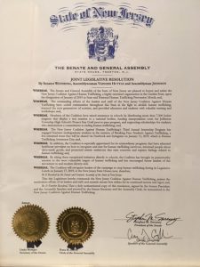 NJ Joint Resolution to end slavery. 