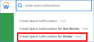 create spend authorization for worker