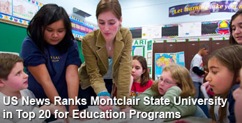US News Ranks Montclair State University in Top 20 for Education Programs