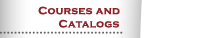 Courses and Catalogs