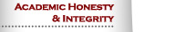 Academic Honesty and Integrity
