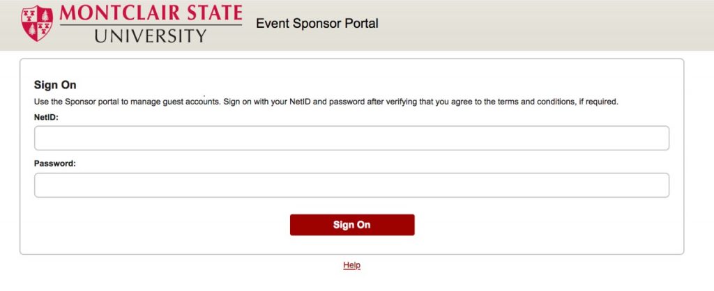 Event sponsor portal