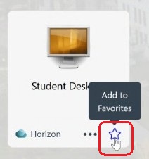 Click on the star to add to favorites