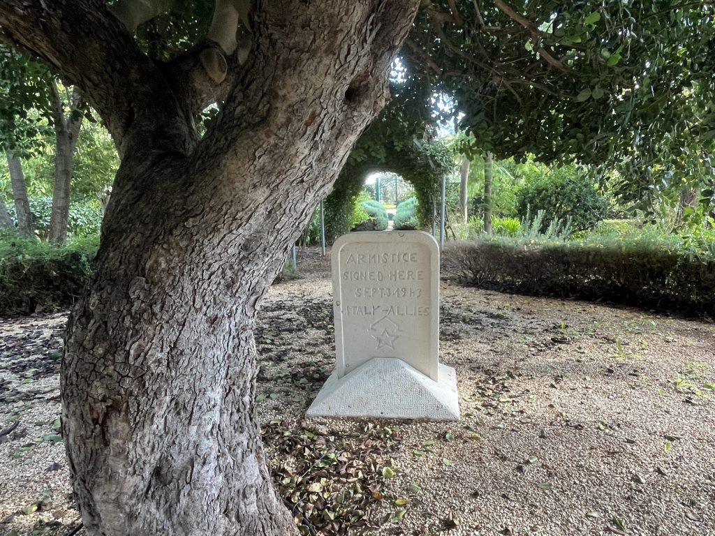 Sept. 1943 Armistice location