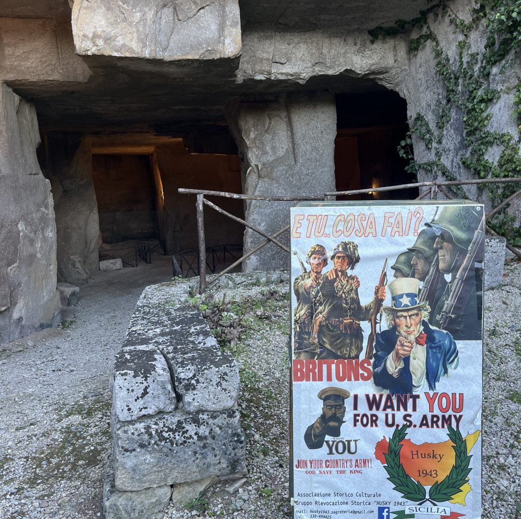 Re-enactment in the Melilli quarry, near Catania 