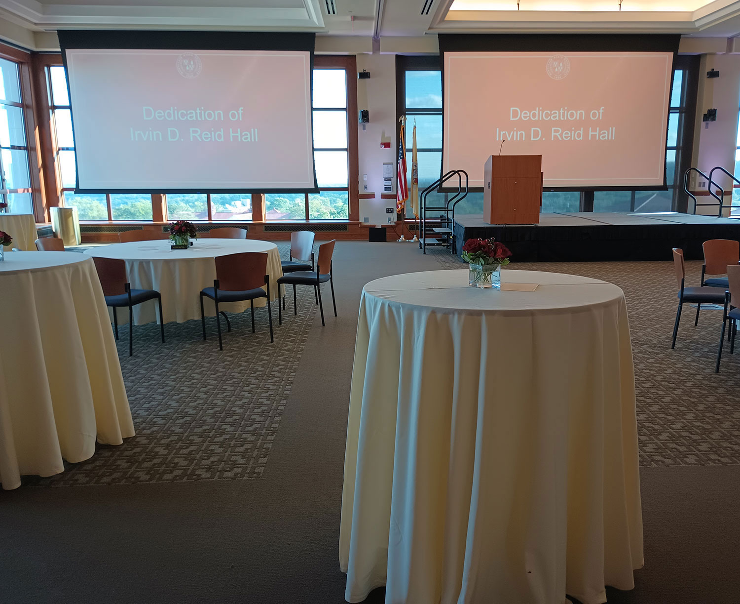 Irvin D. Reid dedication event space