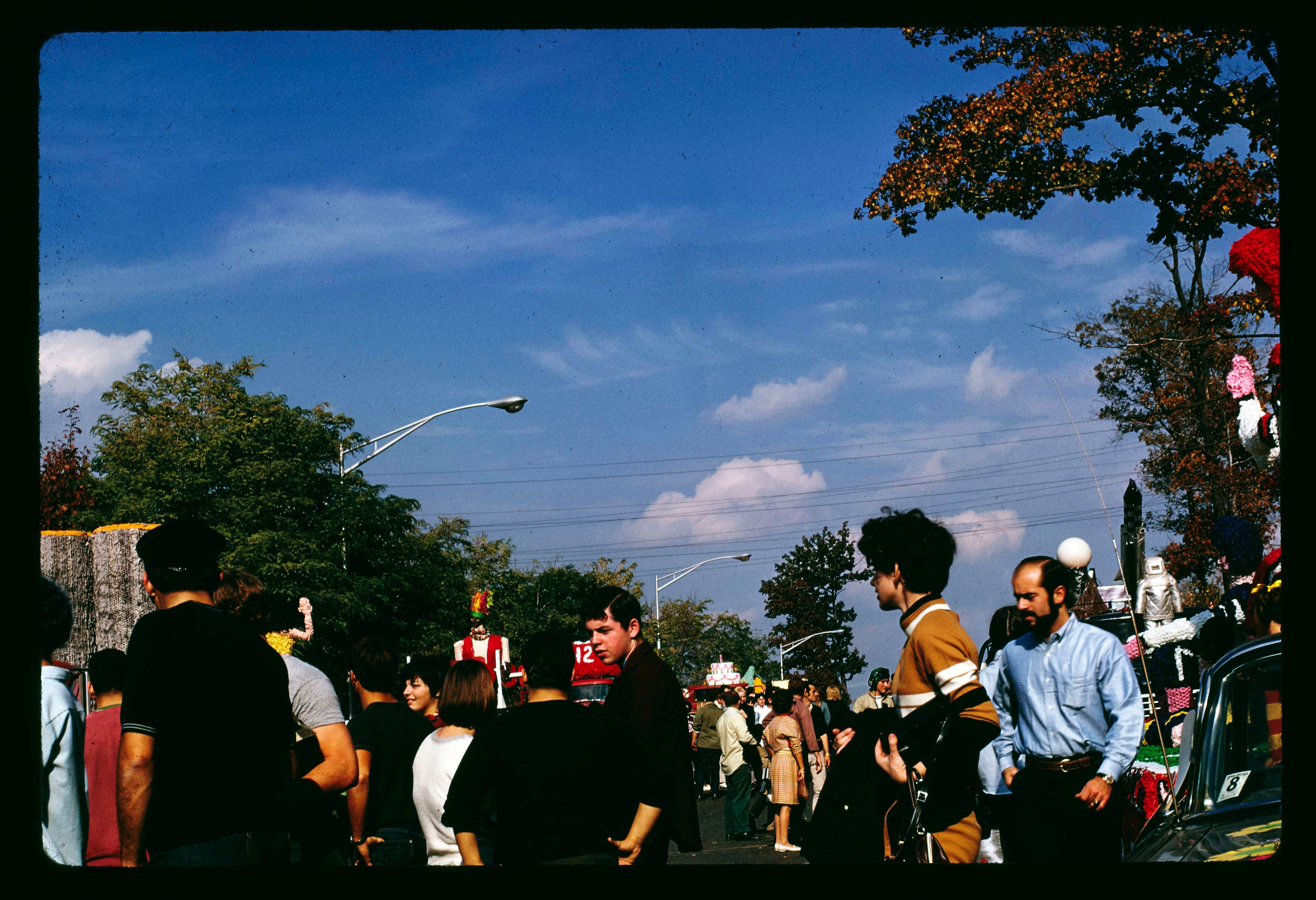 students at homecoming in 1968