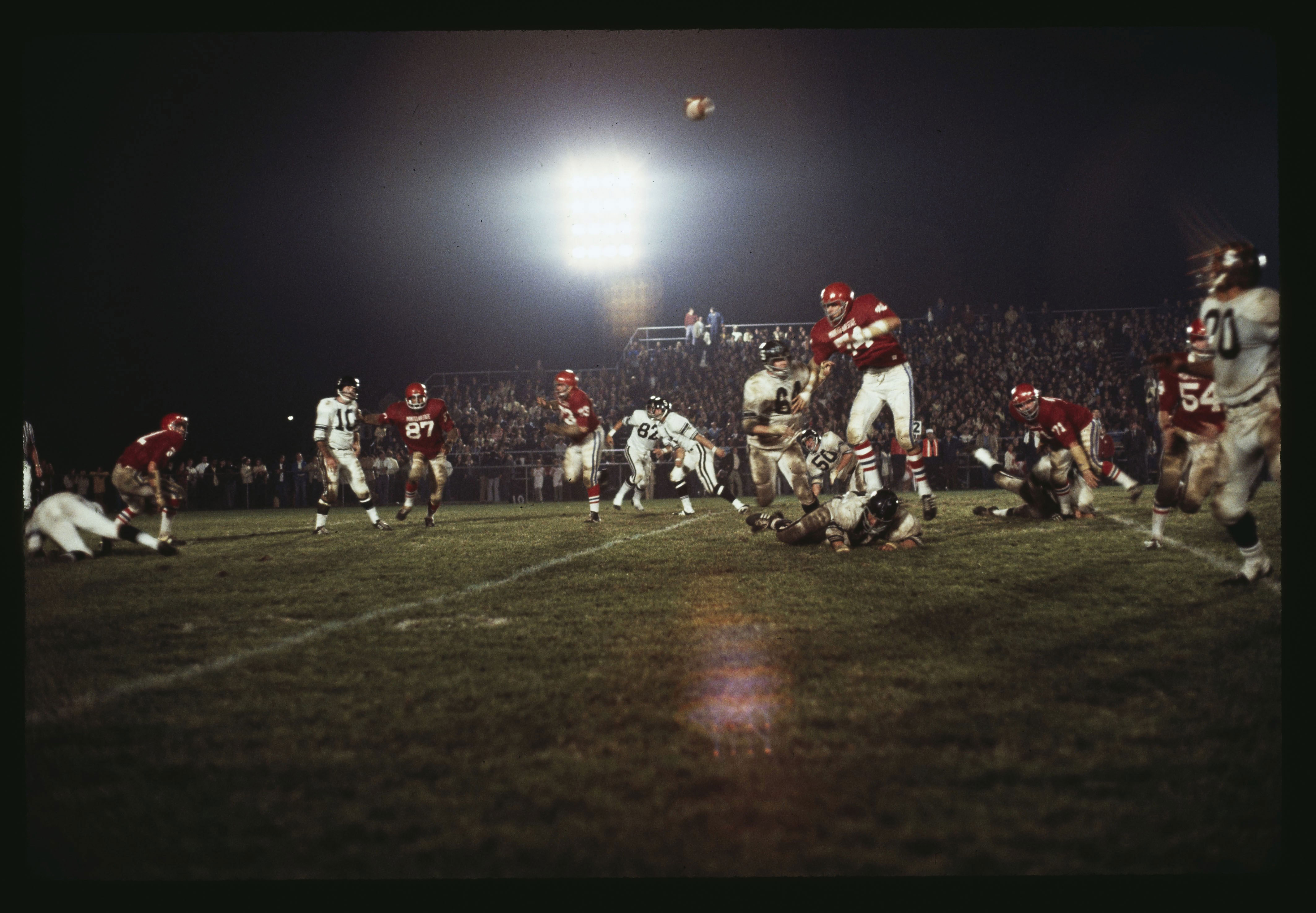 a football game in 1971