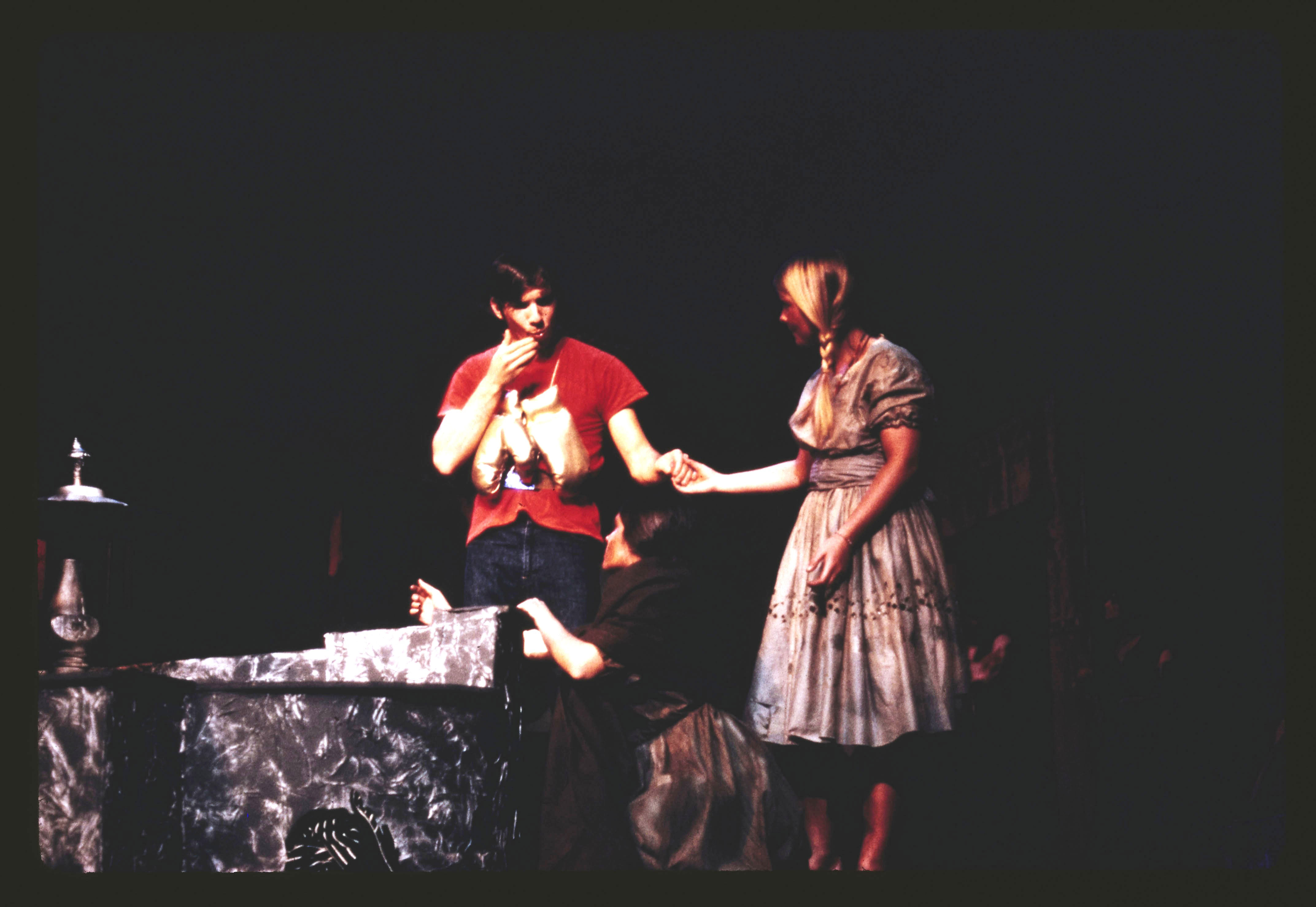 students performing on stage in 1971