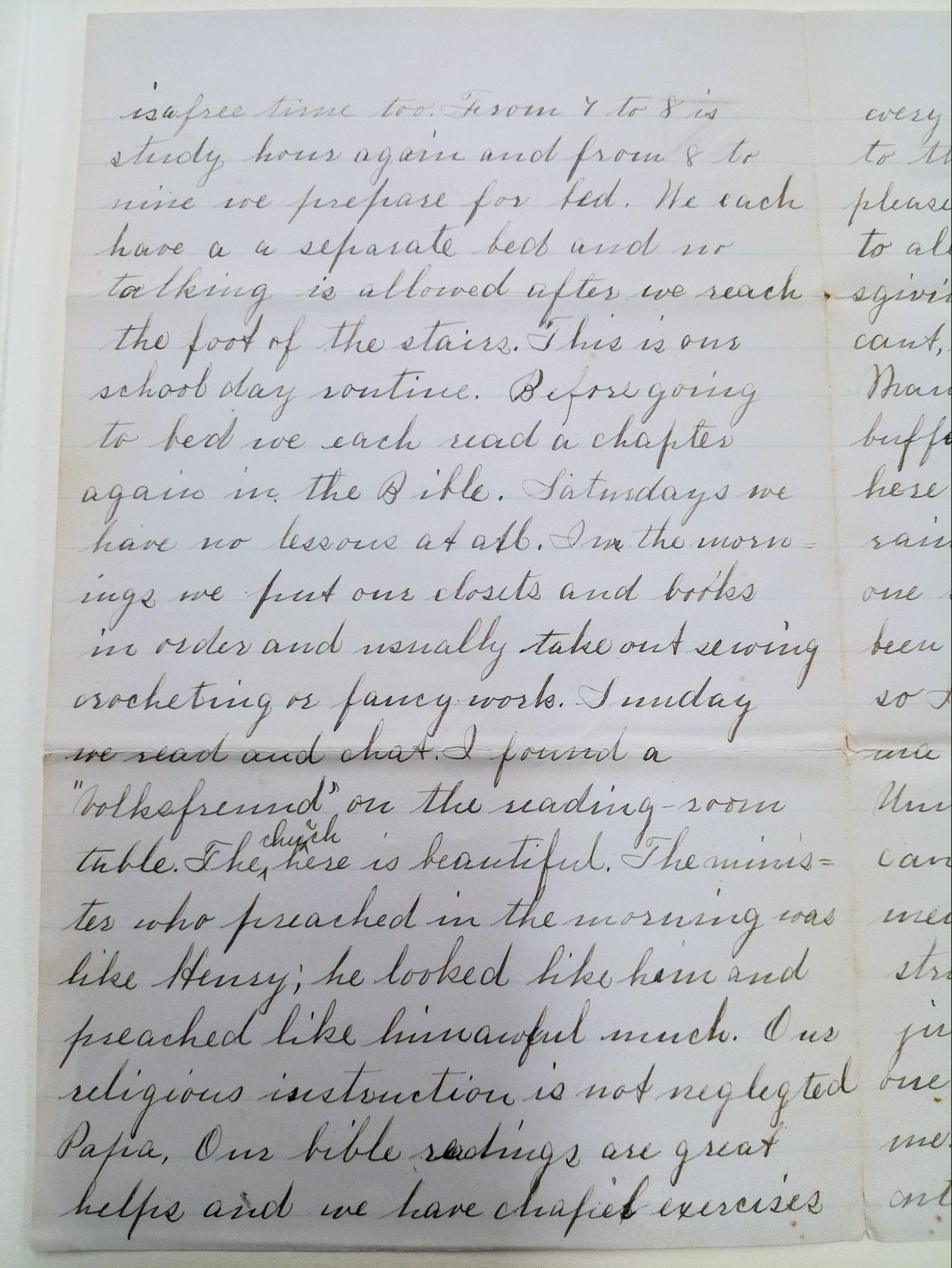 letter collection of family letters of Reverend George Seibert