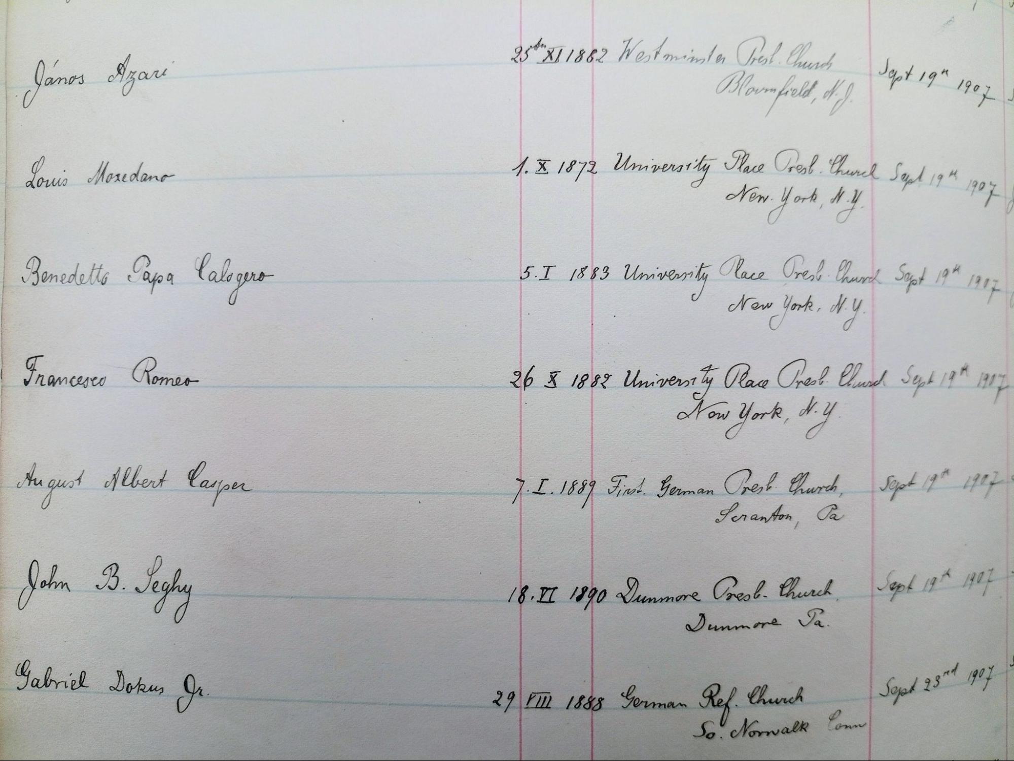 lists of students and addresses