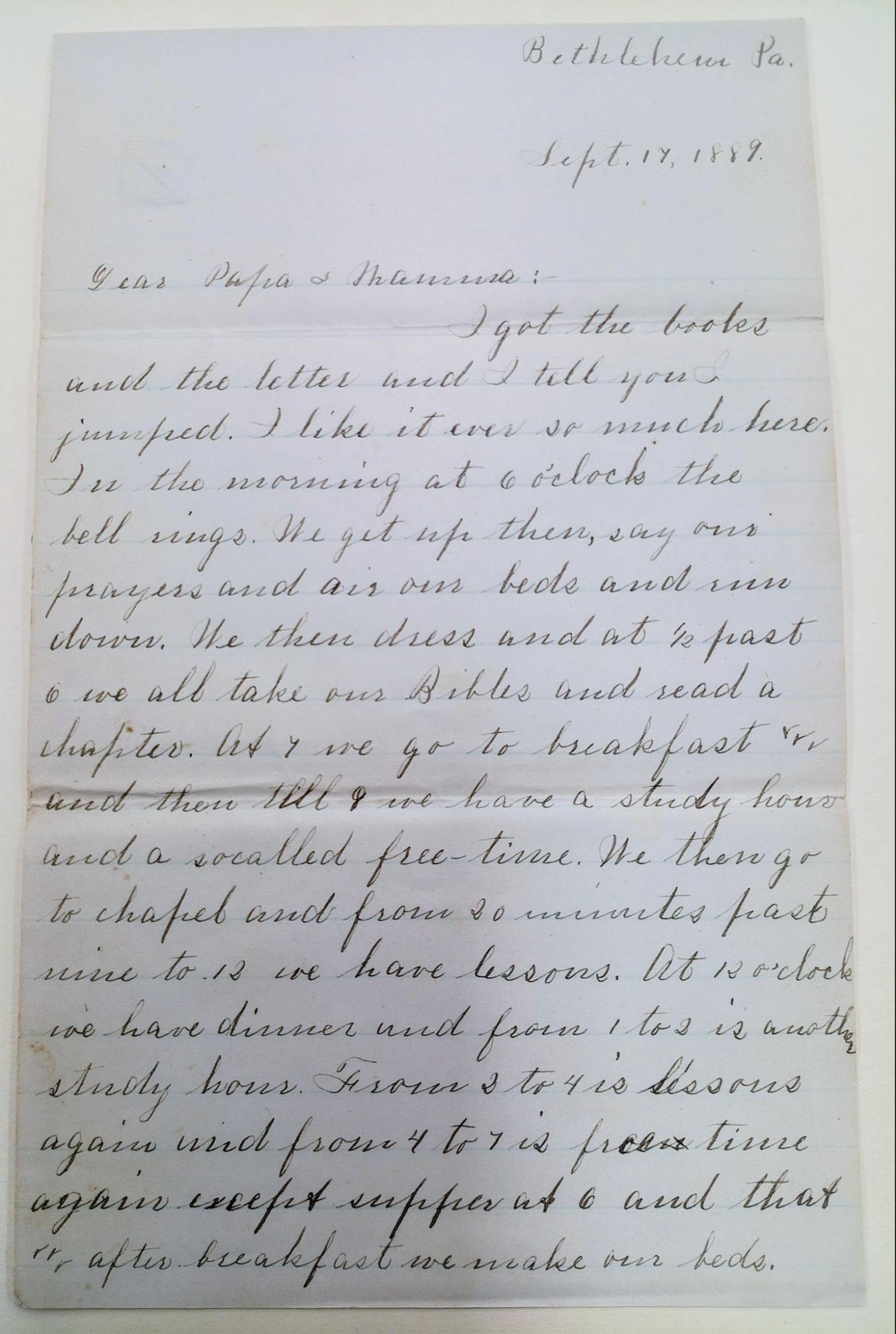 letter collection of family letters of Reverend George Seibert