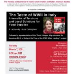 event flyer for Taste of War event