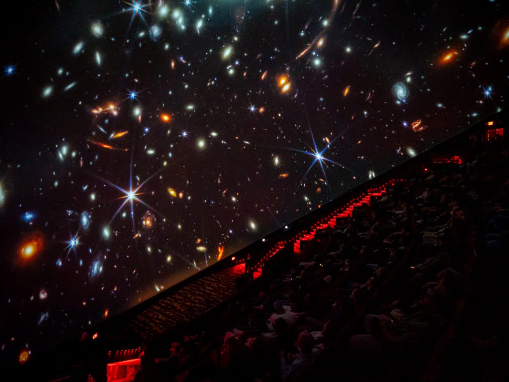 Professor Favata discusses an image from the James Webb Space Telescope.