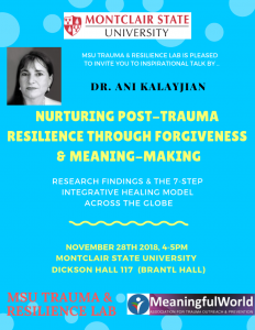 flyer for Dr. Kalayjian's talk on Trauma