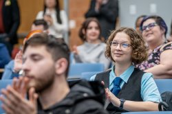International language learners in lecture hall