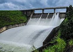 dam generating electricity