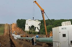natural gas pipeline installation