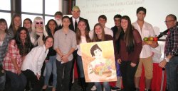 Students attending Italian Language and Culture Day