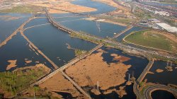 aerial image of the meadowlands in NJ