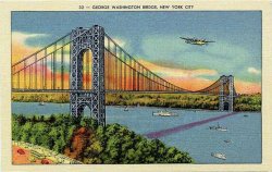 Postcard of George Washington Bridge