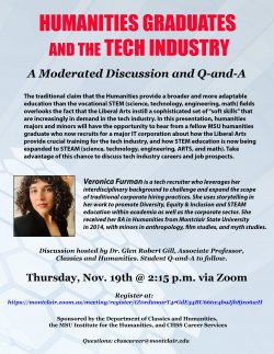 Flyer for November 19th lecture