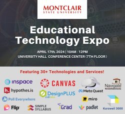 Promotional flyer for the Educational Technology Expo