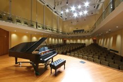 Leshowitz Hall with Piano in Foreground