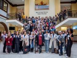 A group photo of some of the conference attendees.