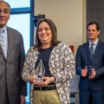 Stefanie Brachfeld receiving award