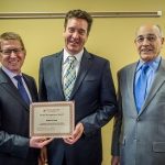 Robert Cart receiving award