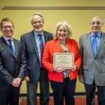 Fran Prezant receiving award