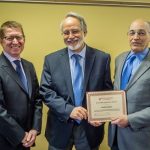 David Talaga receiving award