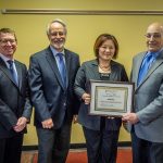 Professor Wu receiving award