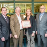 Dennis Bone receiving award