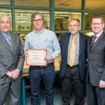 Julian Brash recieving award