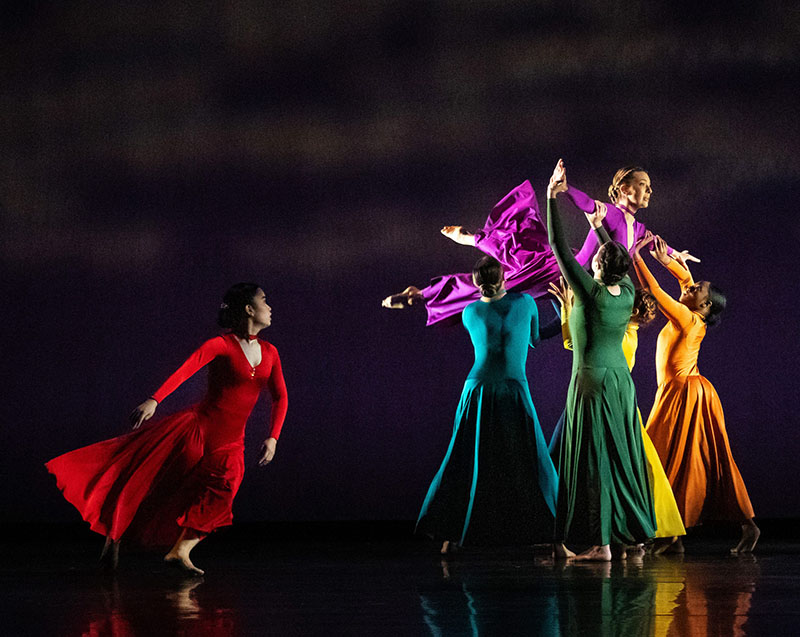 Montclair State dance majors performing in Spring Dance, 2022. Photo by Robert M. Cooper