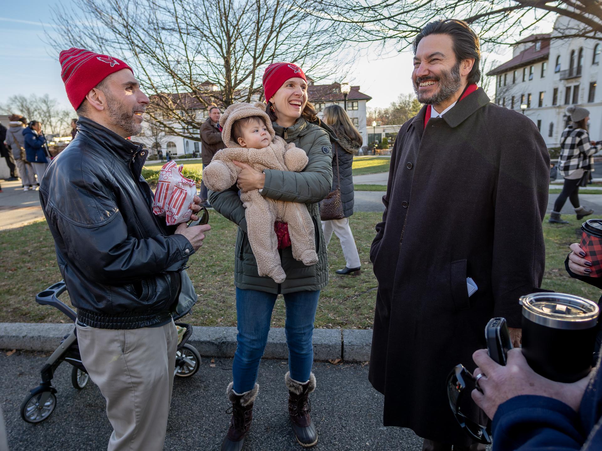 Photo of the President with colleagues