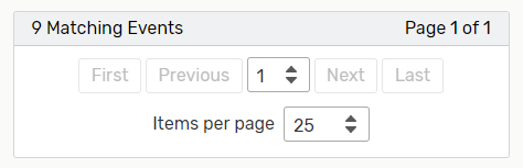 Pagination view