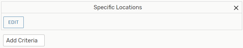 Specific Locations option in 25Live location search