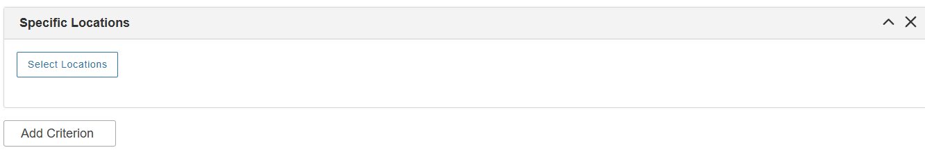 Specific Locations option in 25Live location search